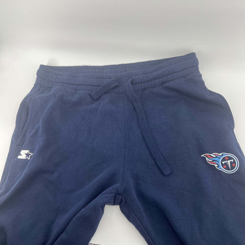 Starter Black Label NFL Tennessee Titans Navy Blue Sweatpants Mens XXL